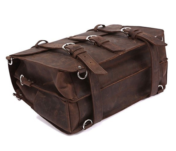 👜 **Crazy Horse-Bolso de Viaje de Piel Auténtica para Hombre** 🌍