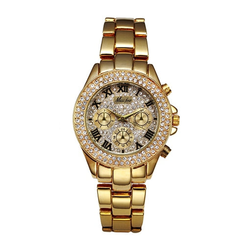 MISSFOX-🕰️💃🌸🎀 Reloj de lujo a prueba de golpes para mujer.