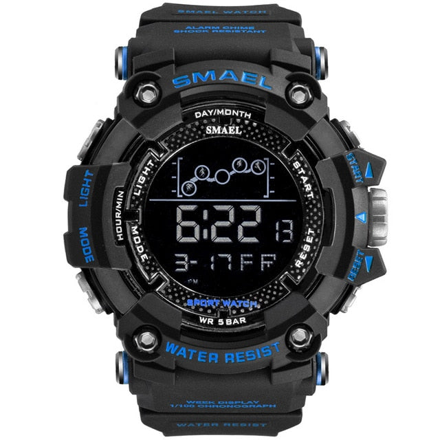 SMAEL Un reloj militar deportivo y resistente al agua, con funciones digitales de cronómetro. ¡Un reloj electrónico masculino perfecto para aventuras y deportes! ⌚🏃‍♂️💦