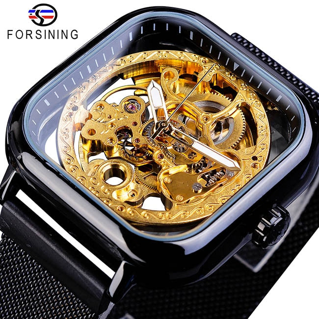 Forsining – Reloj mecánico automático para hombre⌚💎🔥👑