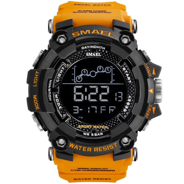 SMAEL Un reloj militar deportivo y resistente al agua, con funciones digitales de cronómetro. ¡Un reloj electrónico masculino perfecto para aventuras y deportes! ⌚🏃‍♂️💦
