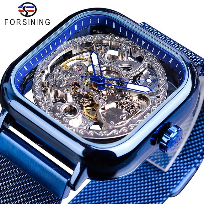 Forsining – Reloj mecánico automático para hombre⌚💎🔥👑