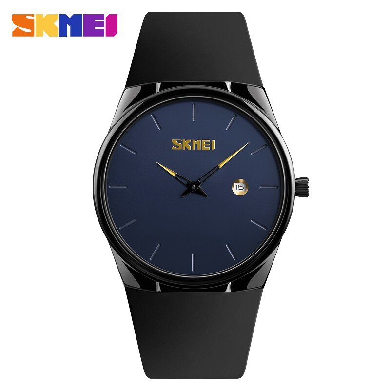 SKMEI para Hombres y Mujeres Reloj de moda con correa de PU resistente al agua y esfera pequeña en color verde militar. ¡Un reloj elegante y funcional para ambos!  VIENE CON CAJA⌚💧🌿