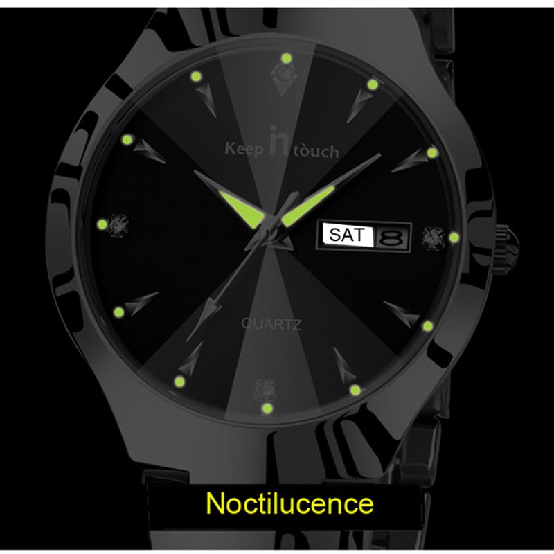 KEEP IN TOUCH 🖤📞 Reloj de plata negra para mujer, elegante reloj de pulsera de vestido con diamantes de imitación, movimiento de cuarzo y detalles luminosos. 👸💎 #braceletwomen #elegancia #estilo #moda