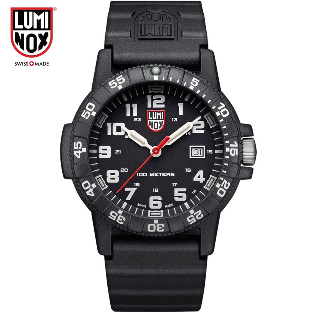 Luminox-reloj analógico de cuarzo para hombre, accesorio Masculino de pulsera resistente al agua con fecha, complemento deportivo de marca de lujo con diseño militar, fabricado en Suiza