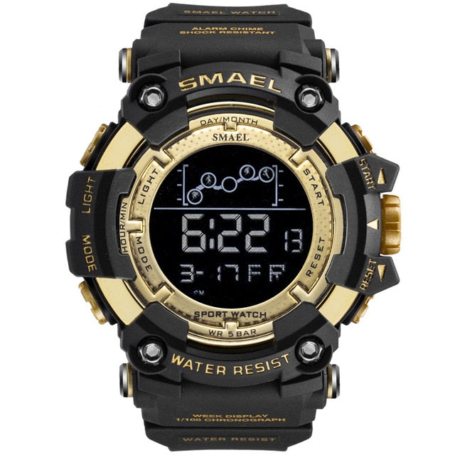 SMAEL Un reloj militar deportivo y resistente al agua, con funciones digitales de cronómetro. ¡Un reloj electrónico masculino perfecto para aventuras y deportes! ⌚🏃‍♂️💦
