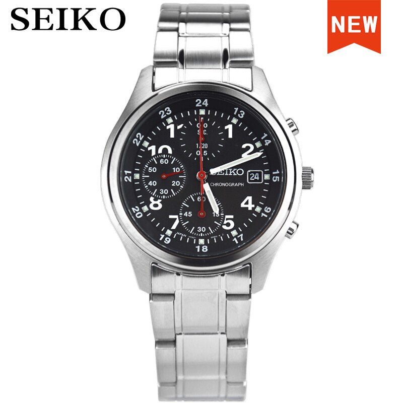 Seiko COLECCION para hombres, marca de lujo, resistente al agua, deportivo, reloj de cuarzo, reloj militar, muchos modelos Sk, SG, SS, SN