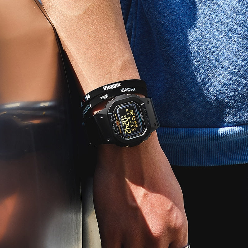 SKMEI Un reloj electrónico con seguimiento de pasos y calorías, compatible con Huawei e iPhone. ¡Un reloj deportivo y funcional! ⌚🏃‍♂️📱