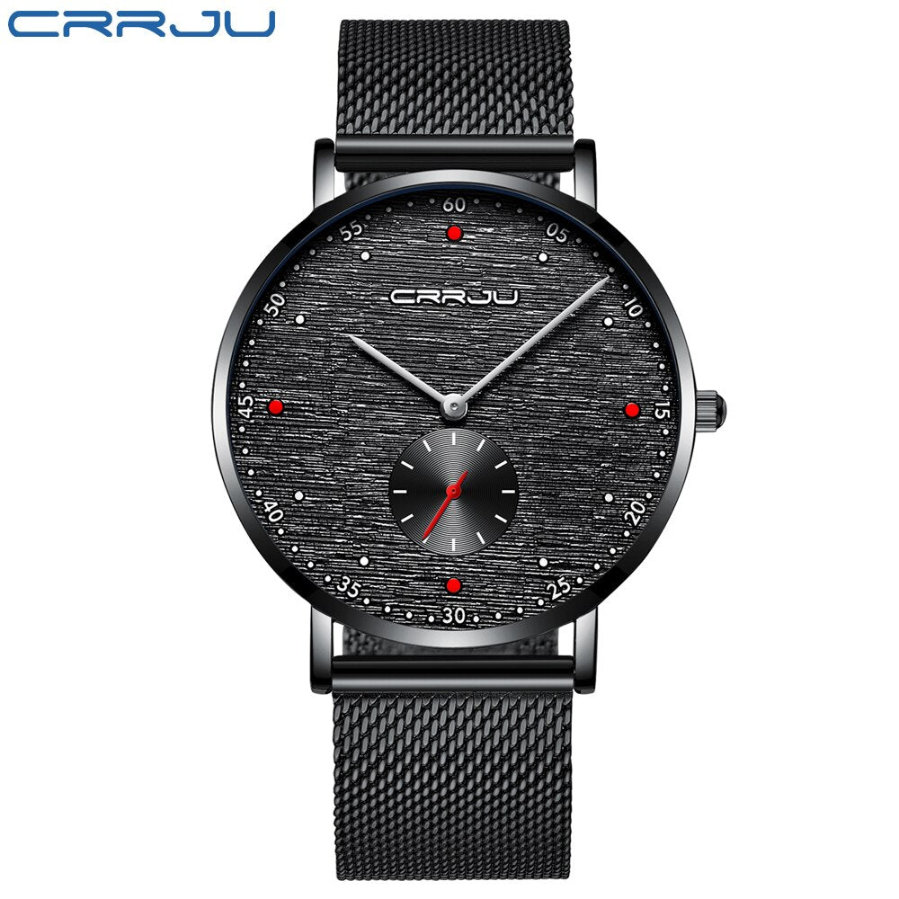 CRRJU - Reloj deportivo de cuarzo para hombre ⌚️⚽️💪💧. Cronógrafo de pulsera de lujo, a la moda y resistente al agua 💦🔥. ¡Nuevo en el mercado! 🆕🎉CON CAJA IdeAL reGALOS