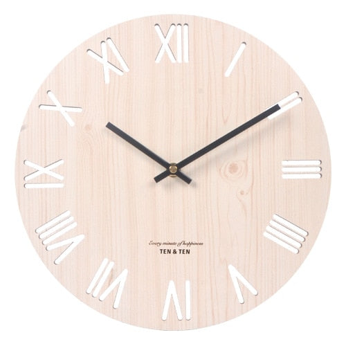 Wooden 3D Wall Clock  Colección ¡Descubre el encanto del "Reloj de Pared de Madera "!estilo nórdico y contemporáneo! ⏰🏠