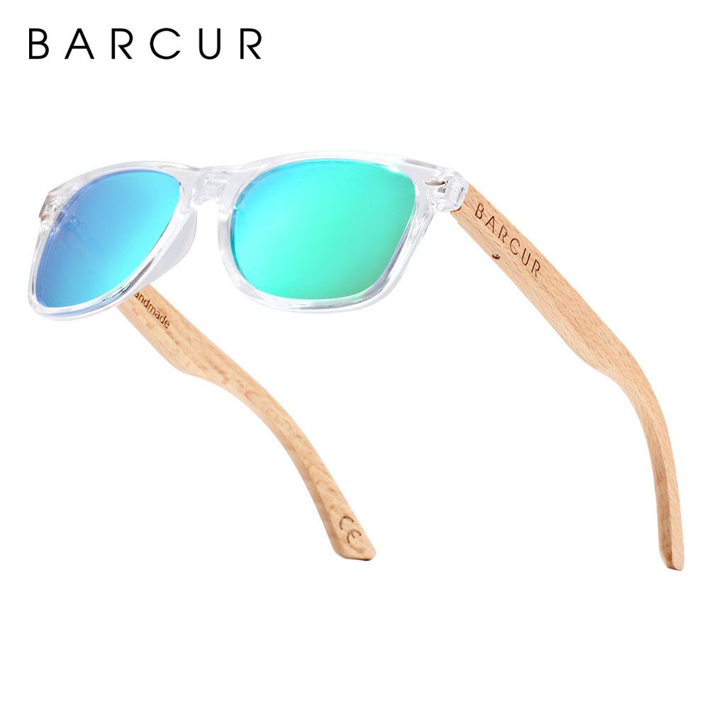 BARCUR-Gafas De Sol polarizadas para niños y niñas, lentes De Sol con protección UV400, Gafas De Sol De madera