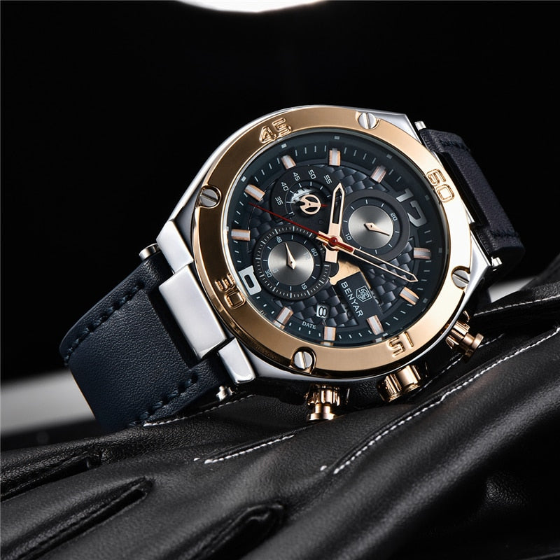 BENYAR-reloj deportivo multifunción para hombre, cronógrafo de cuarzo, de pulsera, de lujo, nuevo, 2023