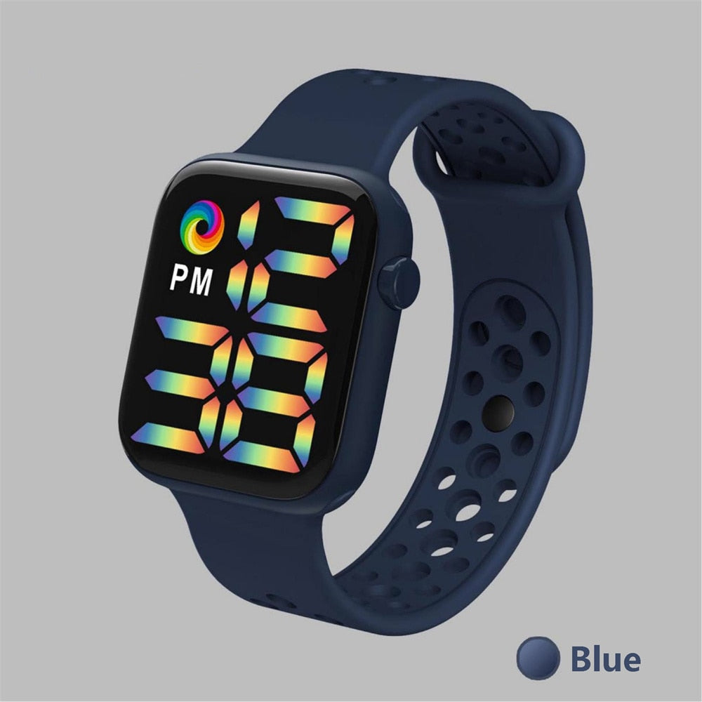 Reloj Digital electrónico con correa de silicona para hombre y Mujer, pulsera deportiva con pantalla LED. Ideal para regalar a tu novia o amiga. 💁‍♀️⌚️🎁🌟