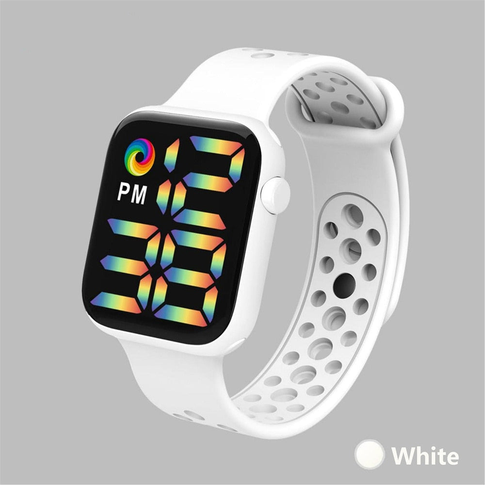 Reloj Digital electrónico con correa de silicona para hombre y Mujer, pulsera deportiva con pantalla LED. Ideal para regalar a tu novia o amiga. 💁‍♀️⌚️🎁🌟