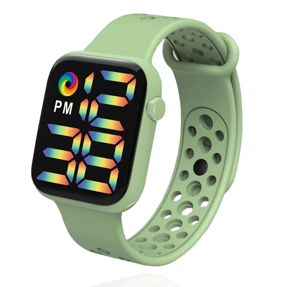 Reloj Digital electrónico con correa de silicona para hombre y Mujer, pulsera deportiva con pantalla LED. Ideal para regalar a tu novia o amiga. 💁‍♀️⌚️🎁🌟