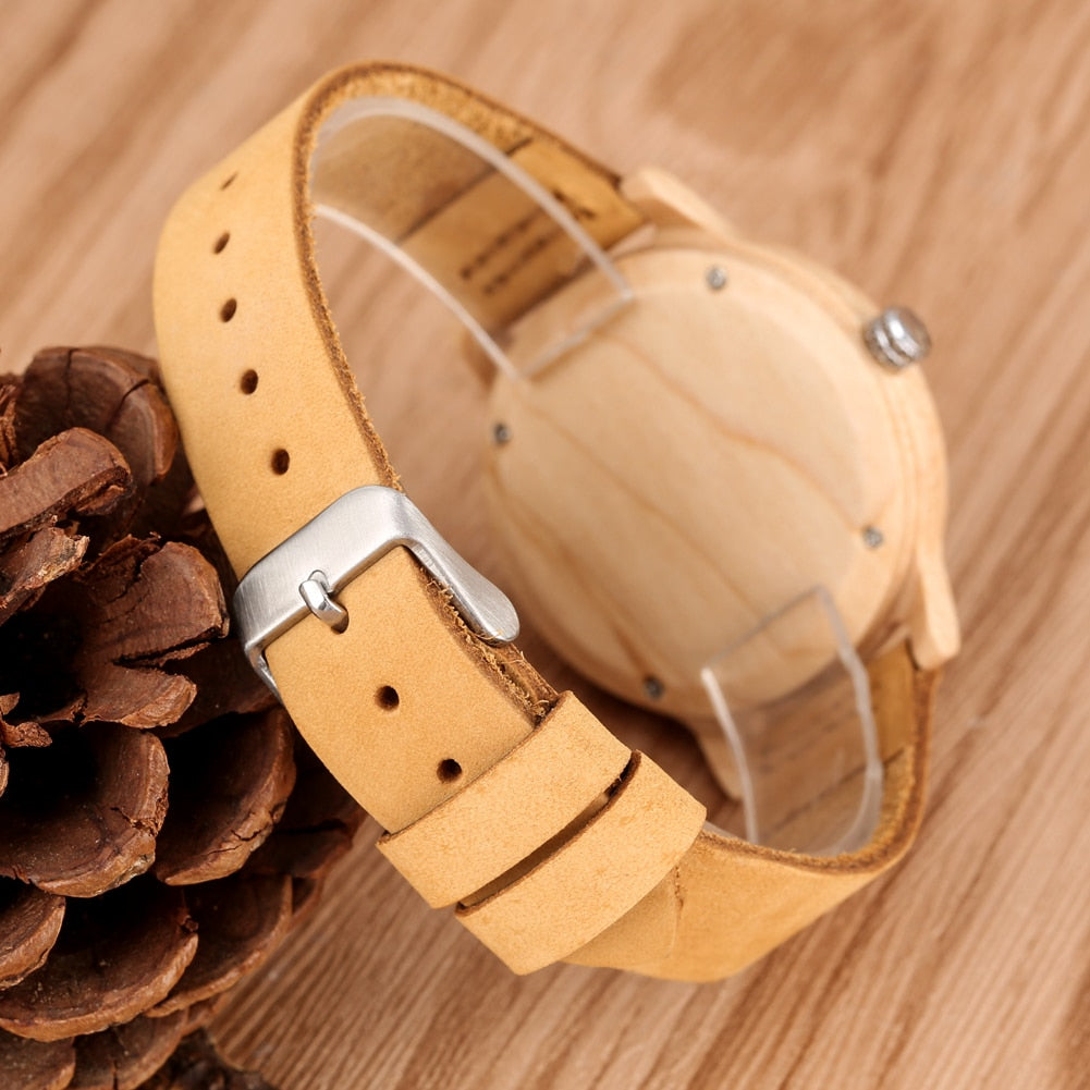 🌍 Reloj de Madera con Mapa Mundial Tallado para Hombres 🕰️, Reloj de Moda de Madera de Bambú 🎋, Reloj de Pulsera de Cuarzo Retro con Correa de Cuero Marrón 🏞️, Esfera con Escala de Reloj ⏱️.