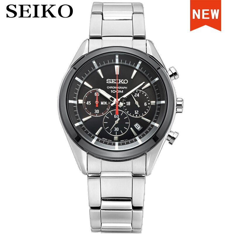 Seiko COLECCION para hombres, marca de lujo, resistente al agua, deportivo, reloj de cuarzo, reloj militar, muchos modelos Sk, SG, SS, SN