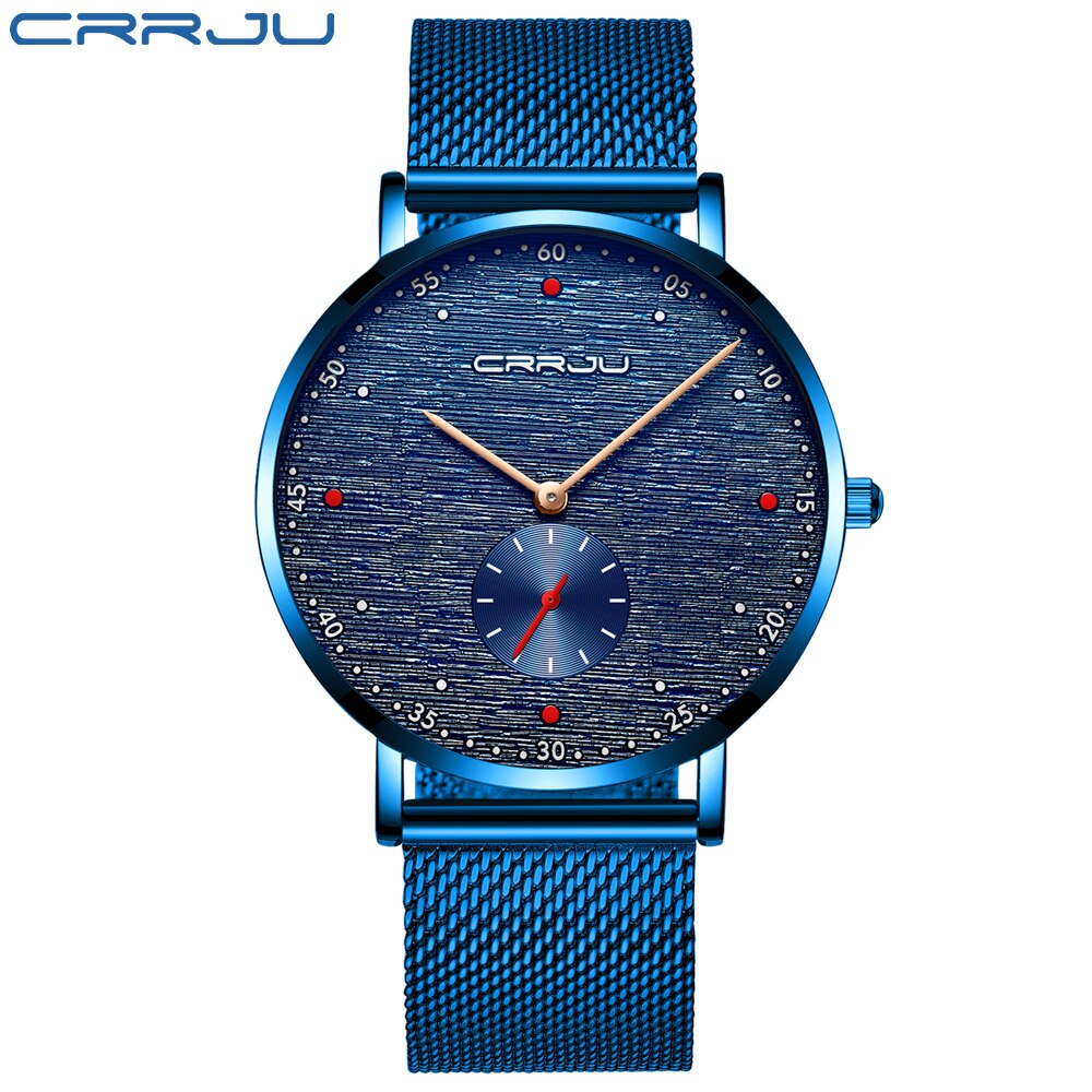 CRRJU - Reloj deportivo de cuarzo para hombre ⌚️⚽️💪💧. Cronógrafo de pulsera de lujo, a la moda y resistente al agua 💦🔥. ¡Nuevo en el mercado! 🆕🎉CON CAJA IdeAL reGALOS