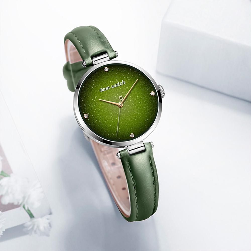DOM 🕰️💃 DOM-Reloj de Pulsera para Mujer 💧💚