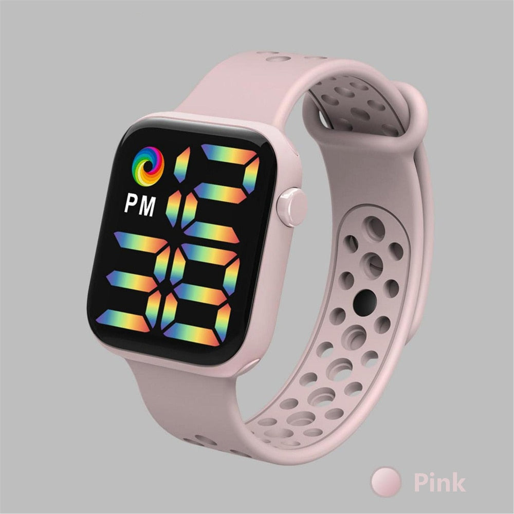 Reloj Digital electrónico con correa de silicona para hombre y Mujer, pulsera deportiva con pantalla LED. Ideal para regalar a tu novia o amiga. 💁‍♀️⌚️🎁🌟