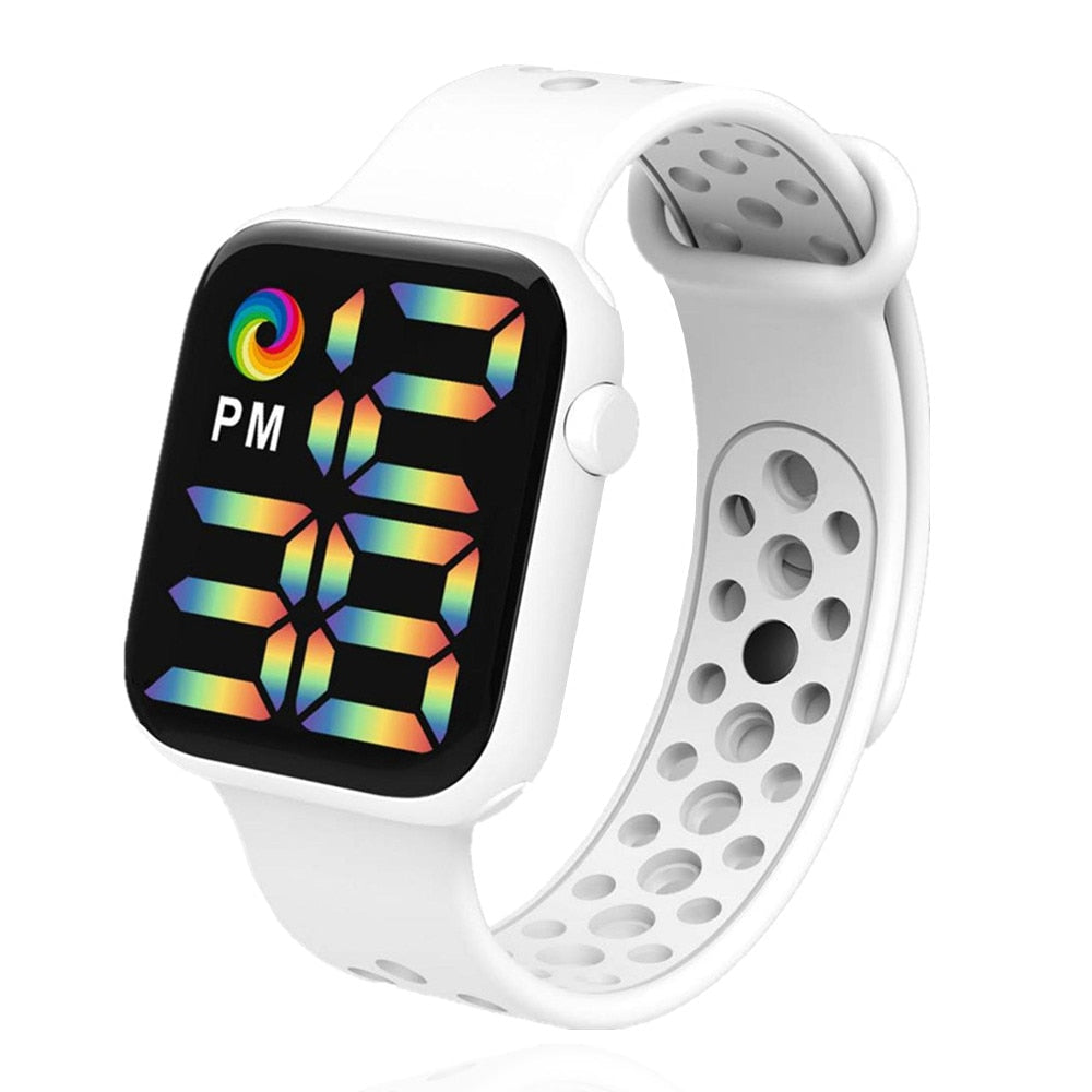 Reloj Digital electrónico con correa de silicona para hombre y Mujer, pulsera deportiva con pantalla LED. Ideal para regalar a tu novia o amiga. 💁‍♀️⌚️🎁🌟