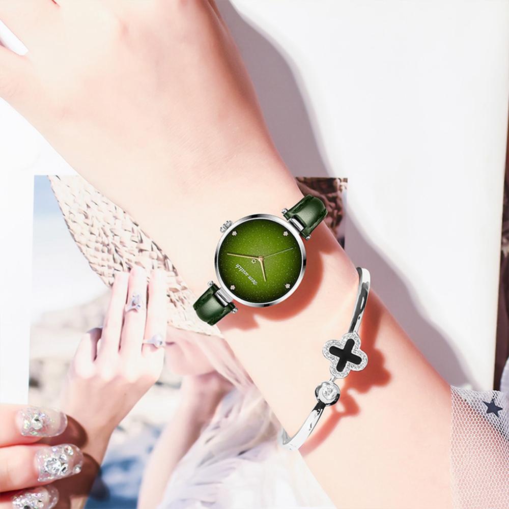 DOM 🕰️💃 DOM-Reloj de Pulsera para Mujer 💧💚