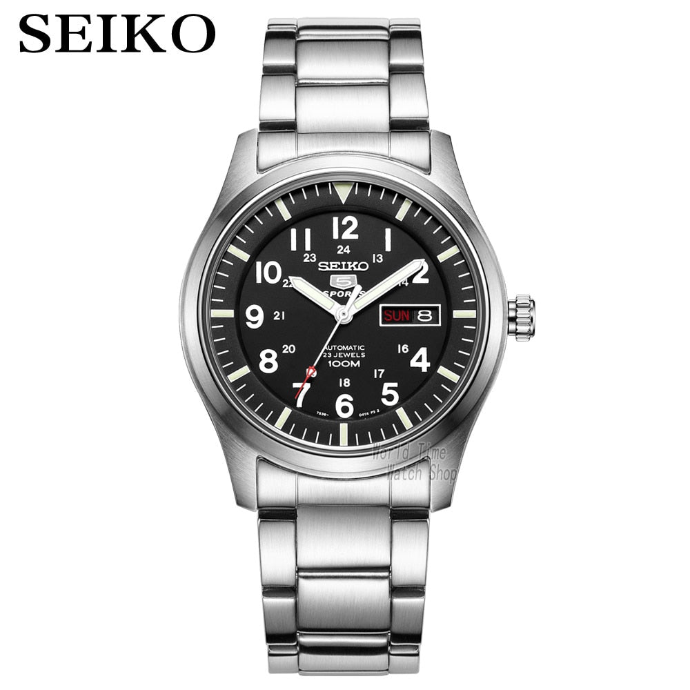 Seiko Reloj Automático para Hombre 5 - Estilo, Funcionalidad y Durabilidad en Uno  🏆