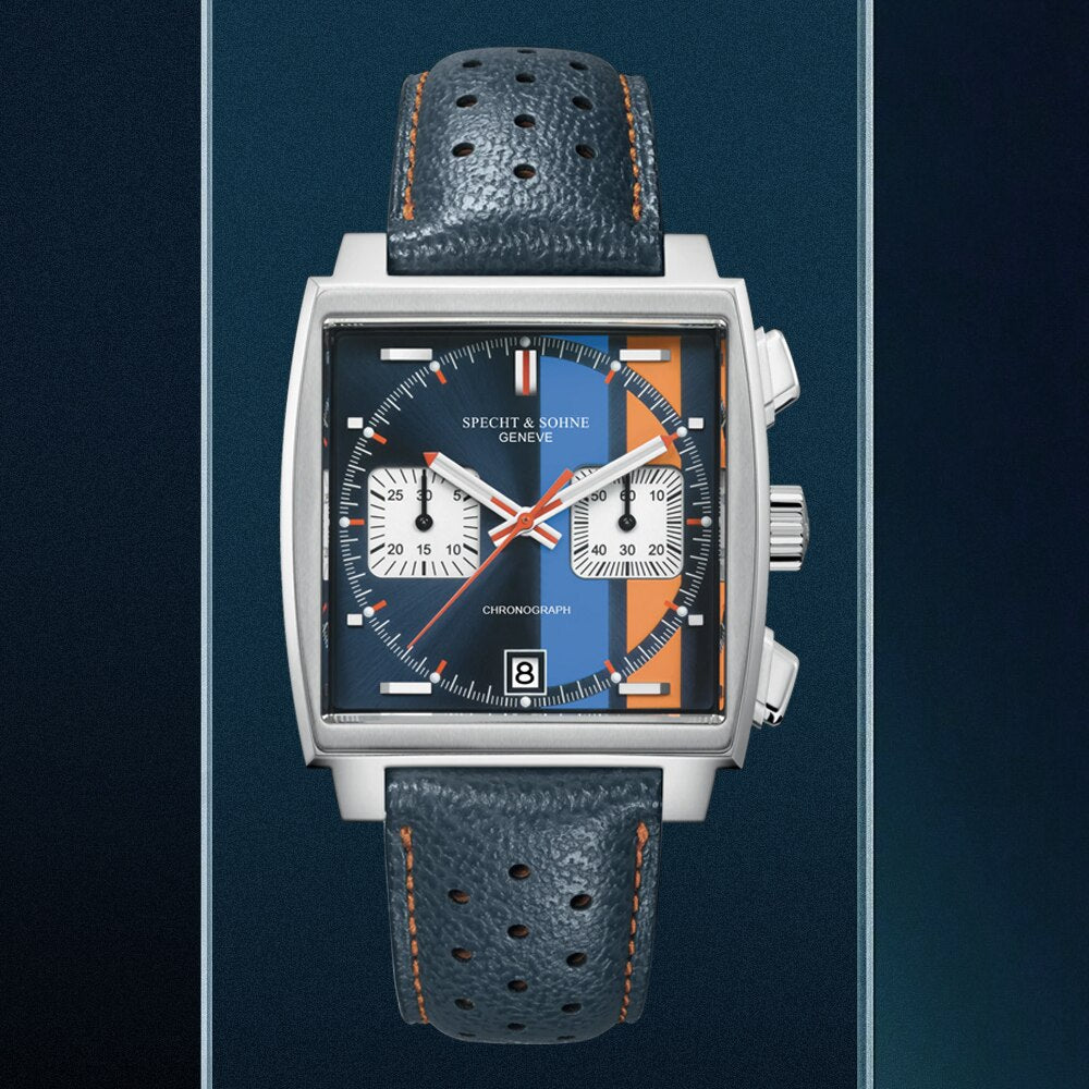 Specht&Sohne para hombres, correa de cuero, resistente al agua 30M y funciones luminosas para deportes. ¡Un reloj masculino funcional y elegante! ⌚💧🔥