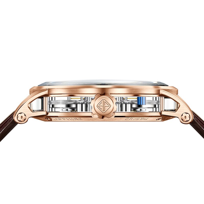 Haofa-Reloj Mecánico Tourbillon para hombre, pulsera Manual de zafiro, de lujo, informal, de negocios, 1945