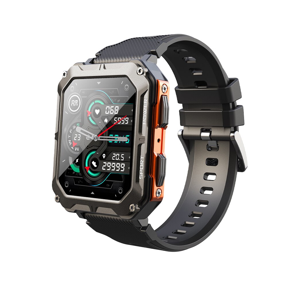 SKMEI SmartWatch para Hombres, con Llamada Bluetooth 📞, Pantalla de 1.83 pulgadas ⌚️, Batería de 380mAh 🔋, Rastreador de Ejercicios 🏃‍♂️, Resistente al Agua 💧, SmartWatch Impermeable para Android e iOS 📱.