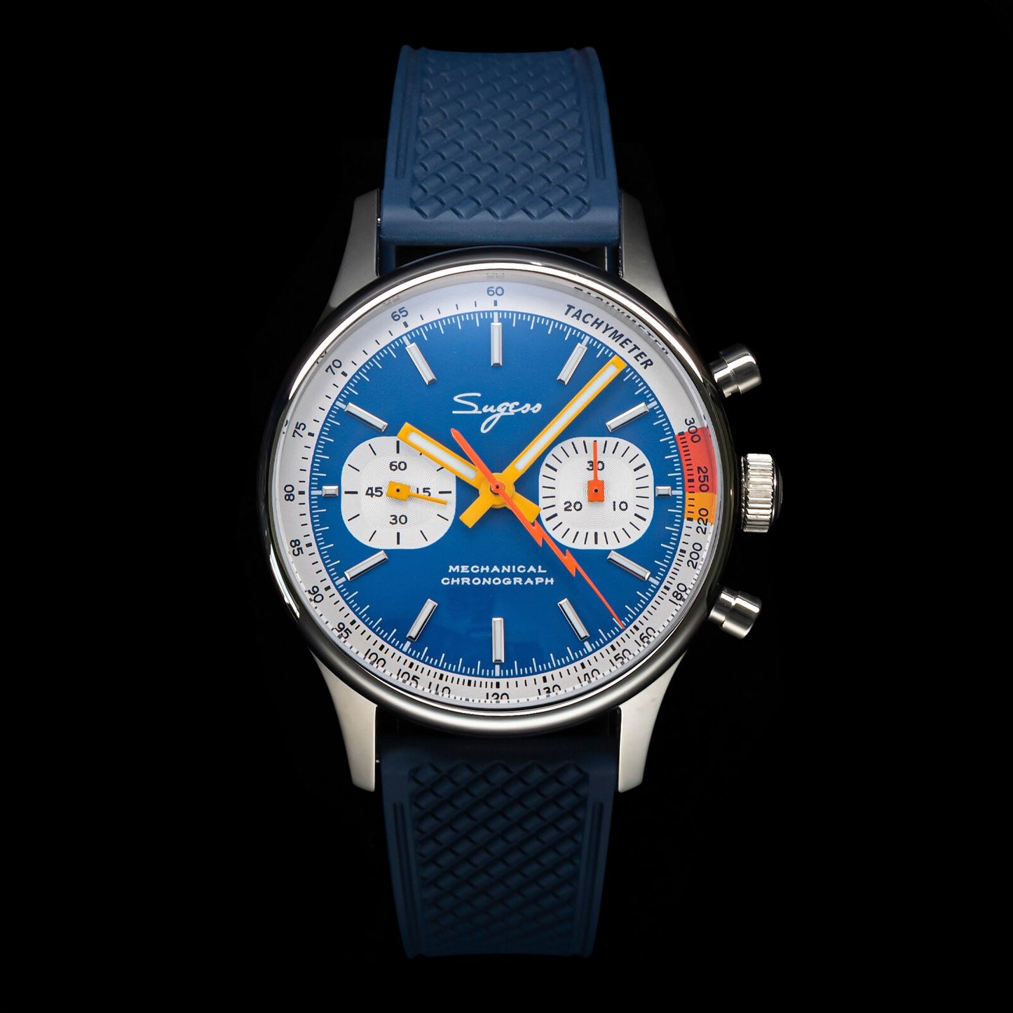 "Sugess Pilot Watch" con movimiento Seagull ST19!  Su cristal de zafiro y diseño militar con temática de carreras de 1963 lo hacen único. ¡Edición limitada para los apasionados de los relojes piloto! ⌚✈️🏁