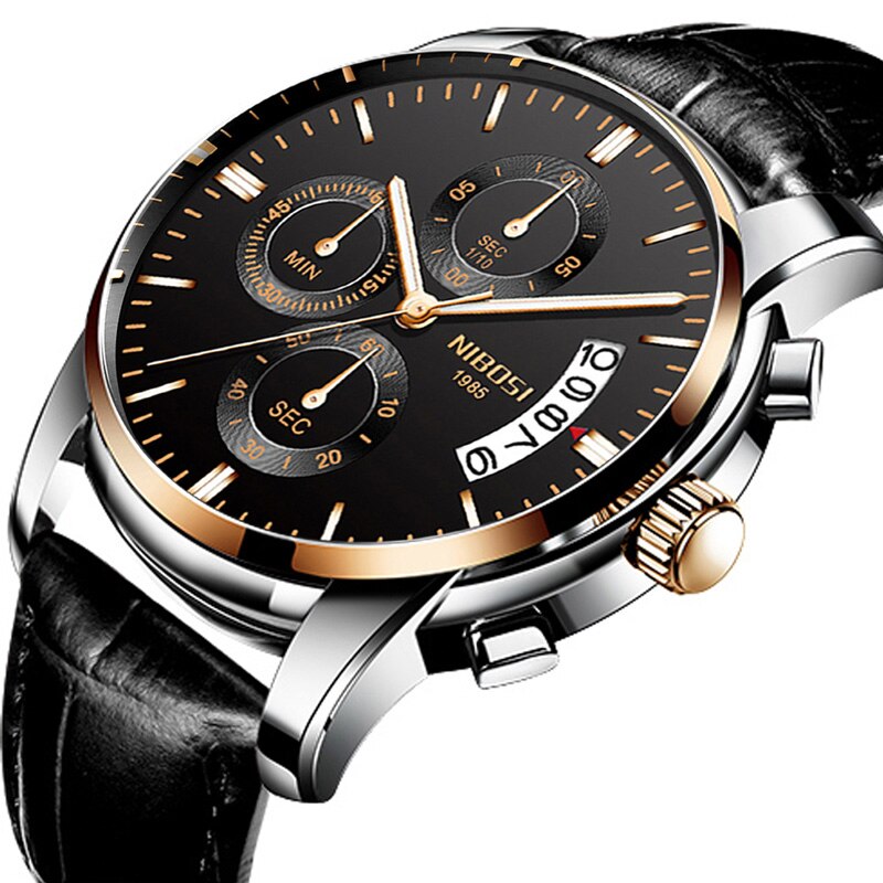 ⌚️💪 NIBOSI-reloj deportivo de cuarzo para hombre, cronógrafo de pulsera, resistente al agua, estilo militar, de lujo. 💧🏆 ¡Este reloj tiene todo lo que necesitas para destacar en cualquier ocasión! 💼🔥