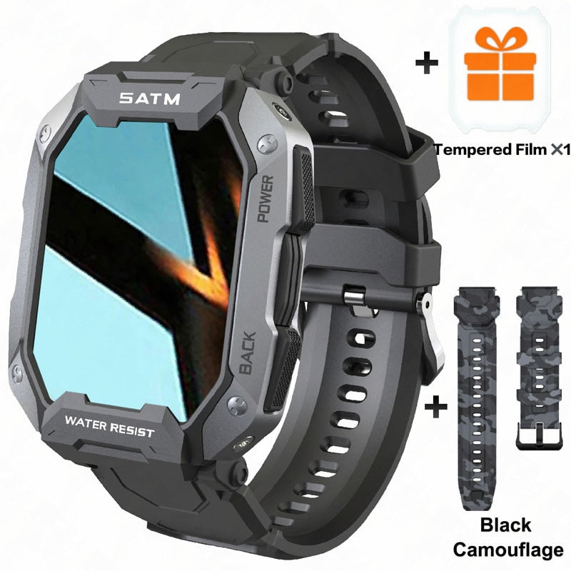 2022 nuevo relojes inteligentes completamente táctil para Android Xiaomi iOS presión arterial oxígeno Fitness reloj 5 Atm smarwatch resistente al agua hombres militar