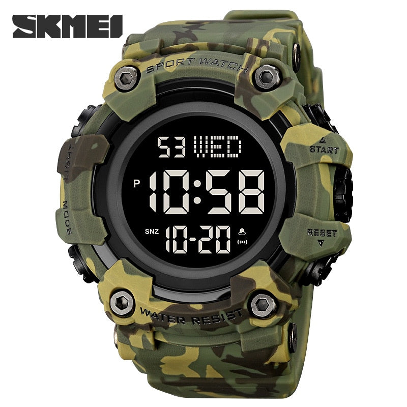 SKMEI Reloj Electrónico de Lujo SKMEI con Doble Hora, Moda Exterior, Cuenta Regresiva, Cronómetro y Reloj Digital para Hombres. Marca Original SKMEI. ⌚️🏆