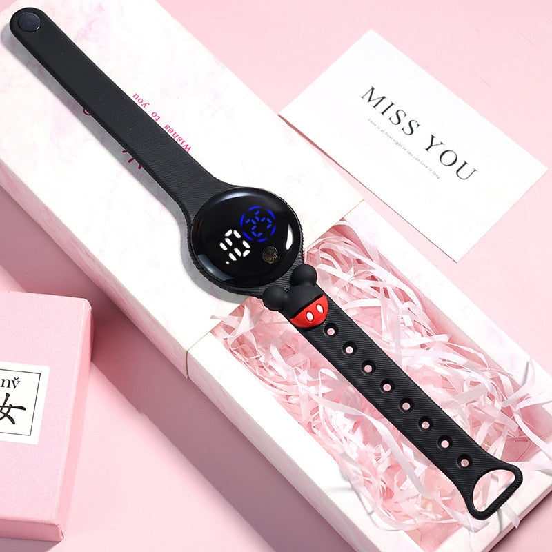 Reloj electrónico LED para niños y estudiantes, pulsera digital de silicona con pantalla LED