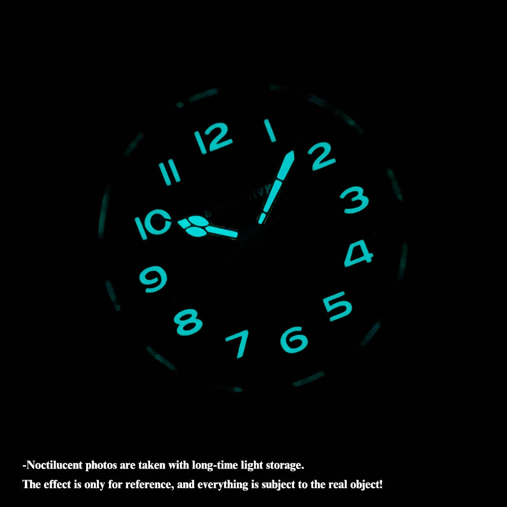 STEELDIVE ¡STEELDIVE SD1928M! Reloj mecánico automático con corona grande, movimiento NH35 y cristal de zafiro. Resistente al agua 200M y super luminoso. ⌚✈️💧
