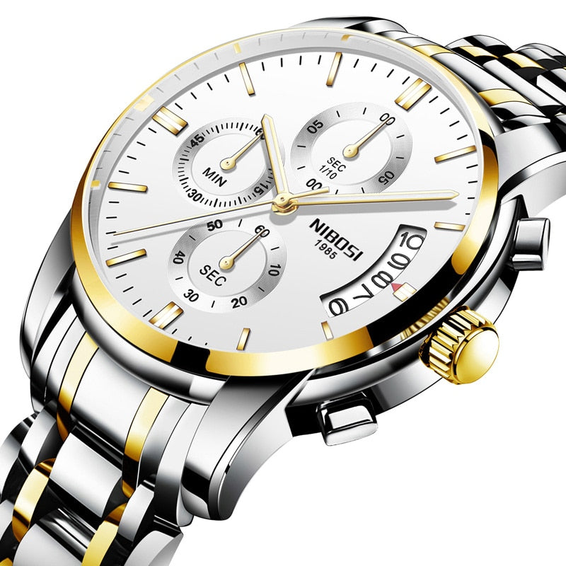 ⌚️💪 NIBOSI-reloj deportivo de cuarzo para hombre, cronógrafo de pulsera, resistente al agua, estilo militar, de lujo. 💧🏆 ¡Este reloj tiene todo lo que necesitas para destacar en cualquier ocasión! 💼🔥