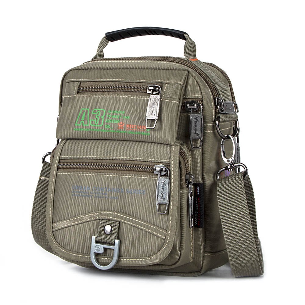 Bandolera táctica de nailon para hombre, bolso de viaje multifunción, resistente al agua, para teléfono, militar, con bolsillos cruzados