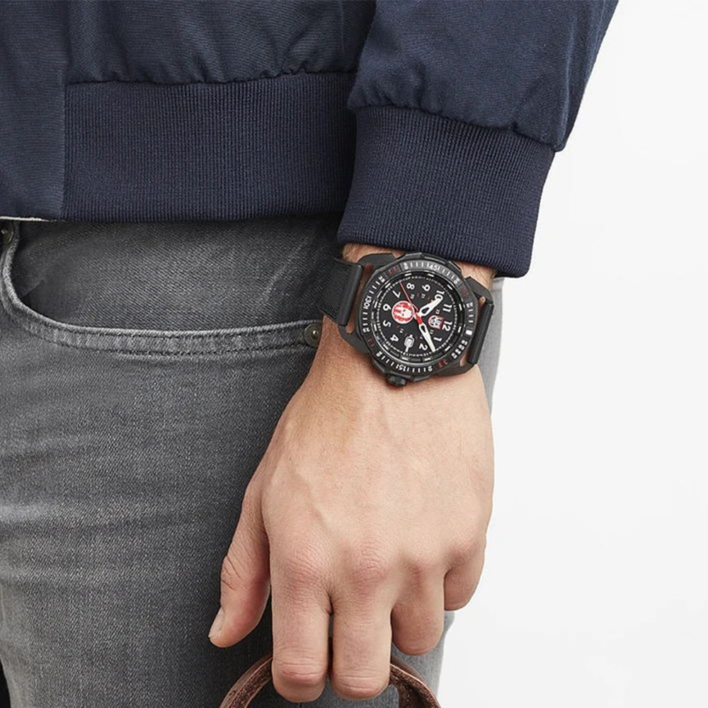 Luminox-reloj analógico de cuarzo para hombre, accesorio de pulsera resistente al agua con calendario, complemento Masculino deportivo de marca de lujo con diseño militar, fabricado en Suiza