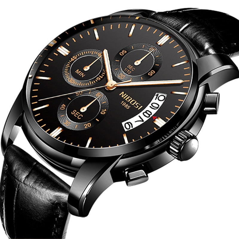 ⌚️💪 NIBOSI-reloj deportivo de cuarzo para hombre, cronógrafo de pulsera, resistente al agua, estilo militar, de lujo. 💧🏆 ¡Este reloj tiene todo lo que necesitas para destacar en cualquier ocasión! 💼🔥