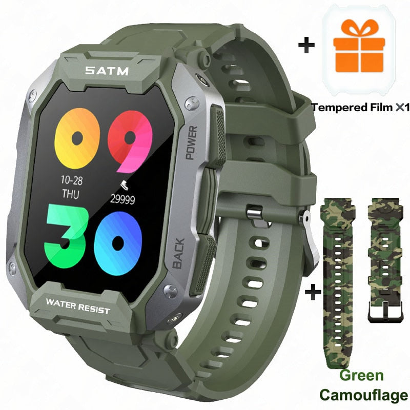 2022 nuevo relojes inteligentes completamente táctil para Android Xiaomi iOS presión arterial oxígeno Fitness reloj 5 Atm smarwatch resistente al agua hombres militar
