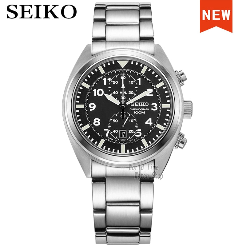 Seiko COLECCION para hombres, marca de lujo, resistente al agua, deportivo, reloj de cuarzo, reloj militar, muchos modelos Sk, SG, SS, SN