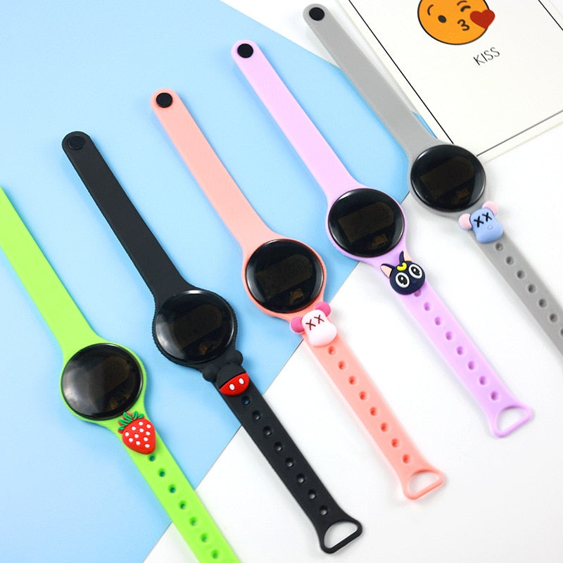 Reloj electrónico LED para niños y estudiantes, pulsera digital de silicona con pantalla LED