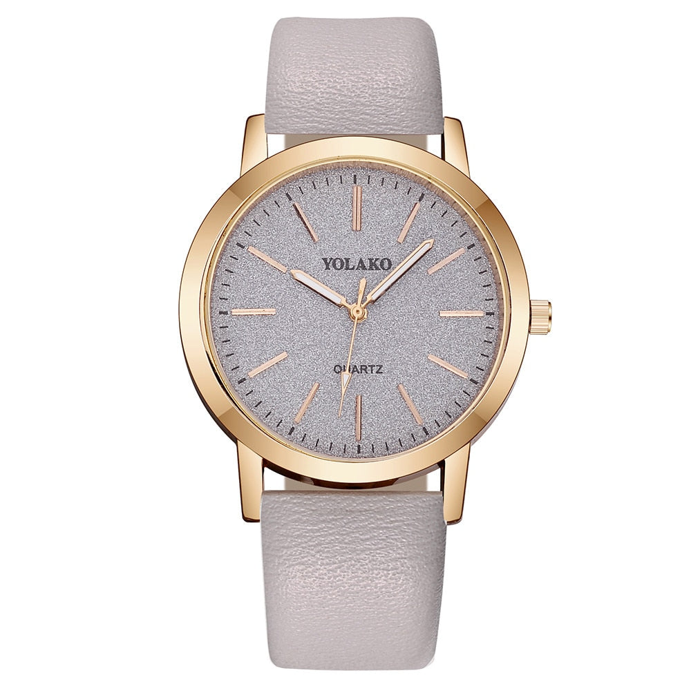 Women's Watches¡Descubre la elegancia del lujo con la "Montre Femme"! Un reloj de marca para mujeres con un diseño de moda, con correa de cuero. Este reloj de pulsera femenino de cuarzo es perfecto para lucir con estilo.  ⌚💕