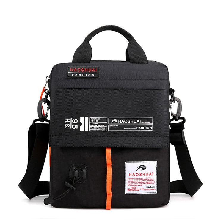 Bolso de hombro de nailon para hombre, bandolera de alta calidad, ligero, para negocios.