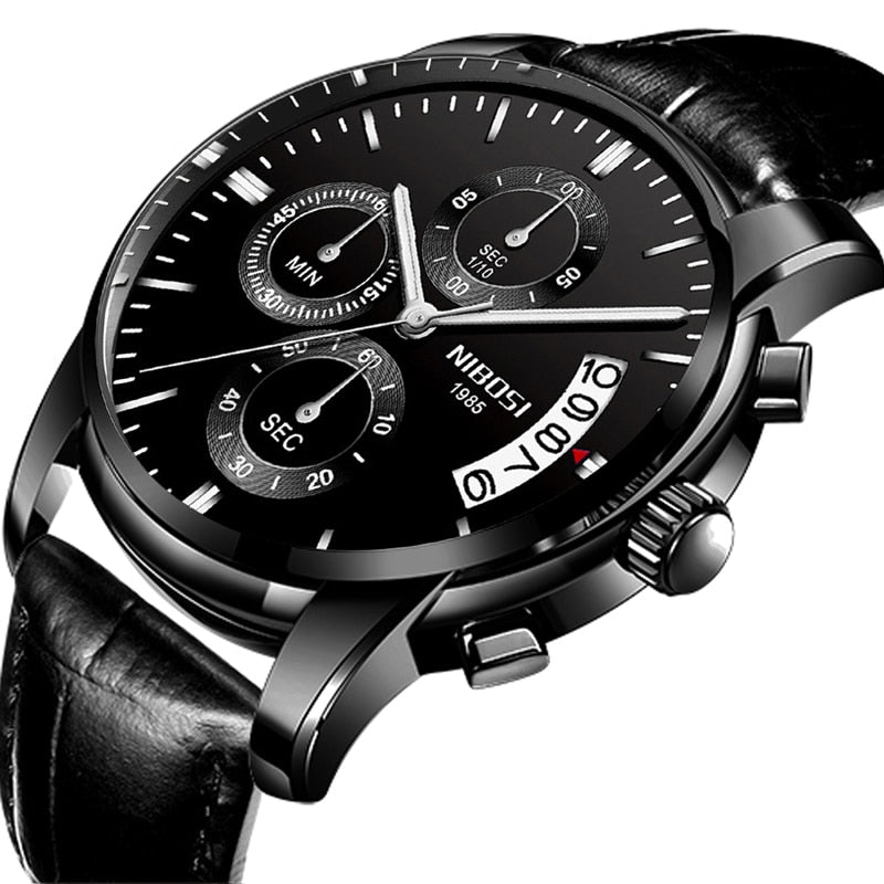 ⌚️💪 NIBOSI-reloj deportivo de cuarzo para hombre, cronógrafo de pulsera, resistente al agua, estilo militar, de lujo. 💧🏆 ¡Este reloj tiene todo lo que necesitas para destacar en cualquier ocasión! 💼🔥