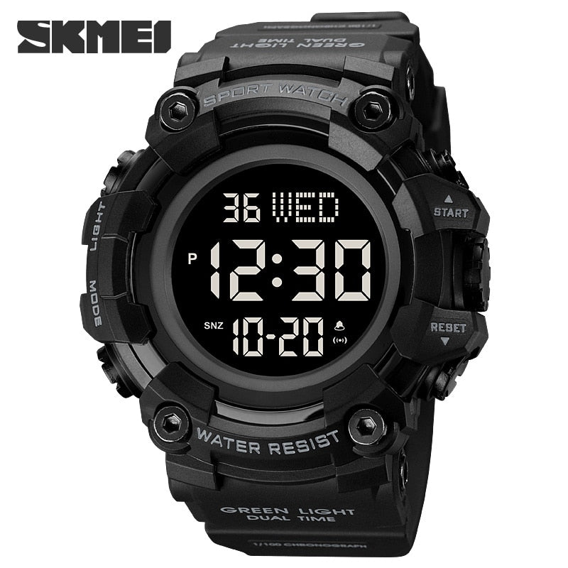 SKMEI Reloj Electrónico de Lujo SKMEI con Doble Hora, Moda Exterior, Cuenta Regresiva, Cronómetro y Reloj Digital para Hombres. Marca Original SKMEI. ⌚️🏆