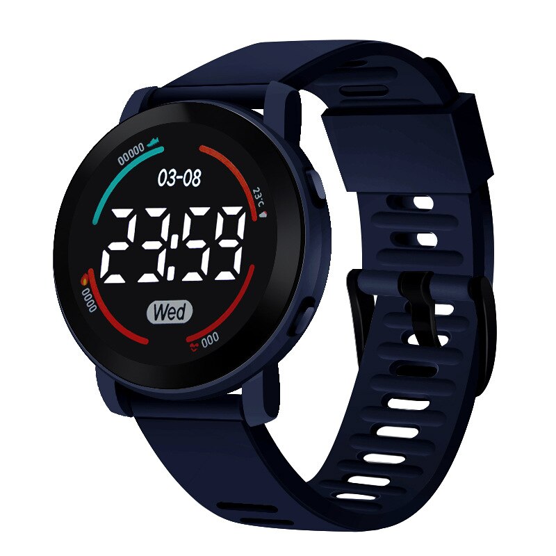 ⌚️🧒🏻🌈 ¡Reloj electrónico multifuncional para niños! 💦🏃‍♂️🚀 Pulsera deportiva resistente al agua y a prueba de caídas. Pantalla redonda Ultra clara, Digital LED. 🌊🏋️‍♂️📆 Ideal para aventuras y diversión. 👦👧✨