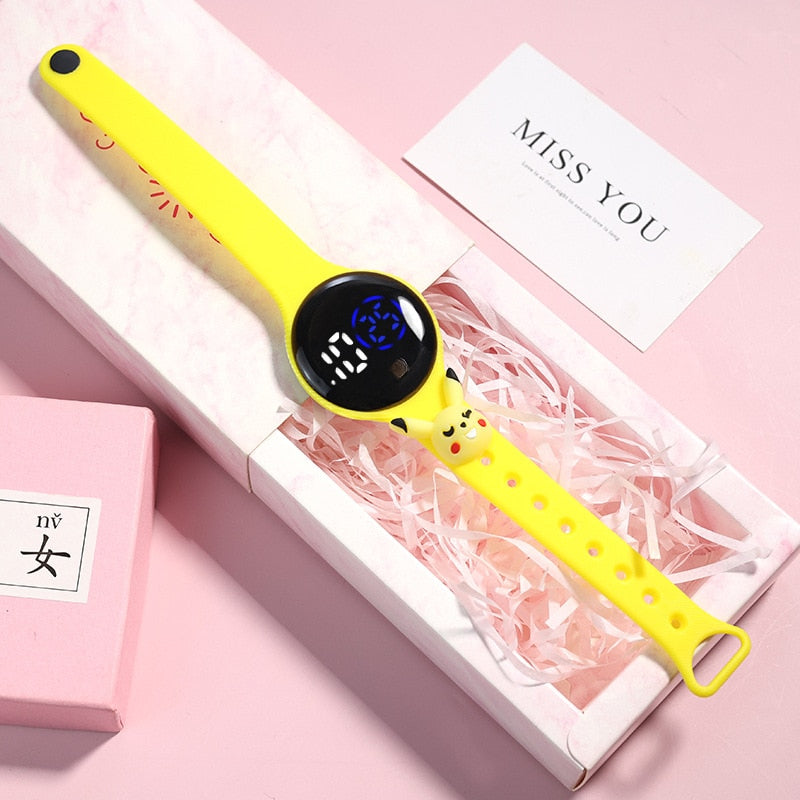 Reloj electrónico LED para niños y estudiantes, pulsera digital de silicona con pantalla LED