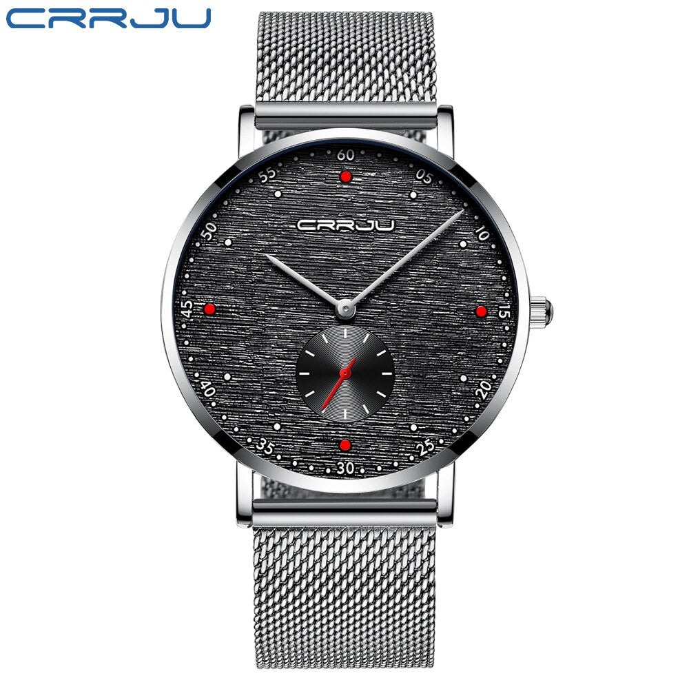 CRRJU - Reloj deportivo de cuarzo para hombre ⌚️⚽️💪💧. Cronógrafo de pulsera de lujo, a la moda y resistente al agua 💦🔥. ¡Nuevo en el mercado! 🆕🎉CON CAJA IdeAL reGALOS